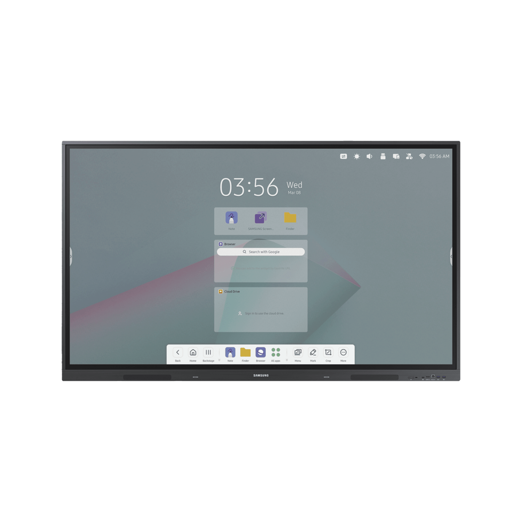 Pantalla tactil interactiva 75" Android 14 certificado con EDLA  / Touch tipo IR / UHD / 400 nits / HDMI / USB / WIFI / RJ45 / Compatible con montajes VESA 800 x 400