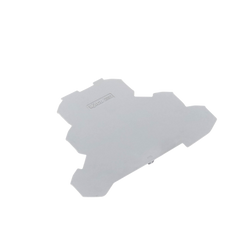 Placa final e intermedia; espesor 0,8 mm; gris