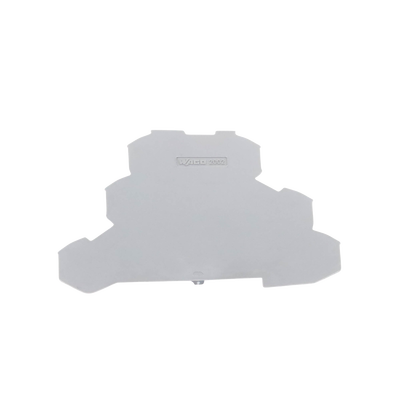 Placa final e intermedia; espesor 0,8 mm; gris