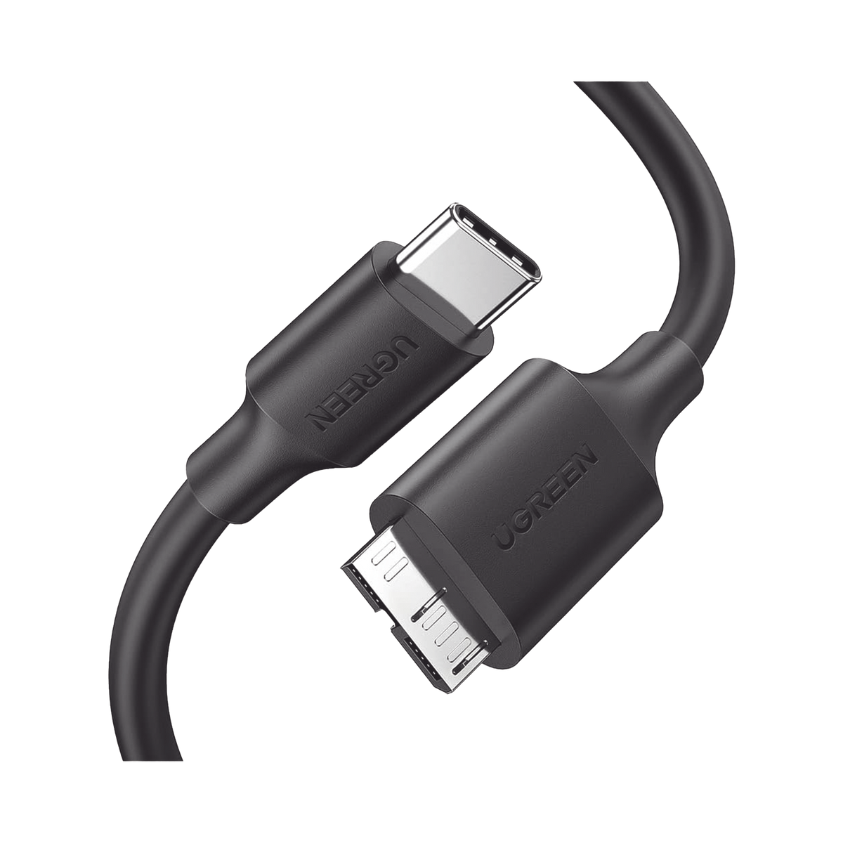 Cable USB Tipo C 3.0 a Micro Tipo B | 1m |Carga Rápida | 5 Gbps | Transferencia de Datos | Blindaje Interior Múltiple | Compatible con Disco Duro Externo, Portátiles, Seagate, Nikon, Canon.