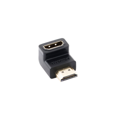 Adaptador HDMI de 90 Grados Macho a Hembra / Hacia Abajo / HDMI 2.0 4K@60Hz / Proporciona Flexibilidad Sin Doblar los Cables HDMI