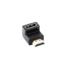 Adaptador HDMI de 90 Grados Macho a Hembra / Hacia Abajo / HDMI 2.0  4K@60Hz / Proporciona Flexibilidad Sin Doblar los Cables HDMI