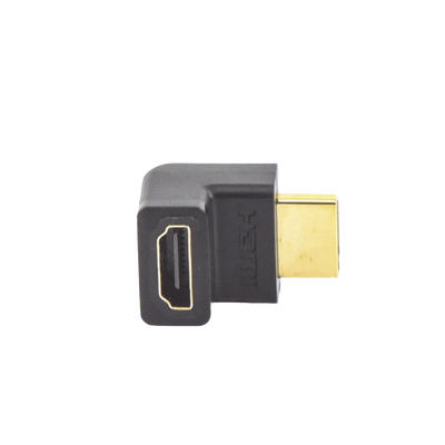 Adaptador HDMI de 90 Grados Macho a Hembra / Hacia Arriba / HDMI 2.0  4K@60Hz / Proporciona Flexibilidad Sin Doblar los Cables HDMI