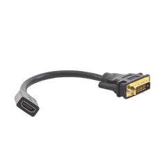 Convertidor DVI Macho a HDMI Hembra | Bidireccional | DVI 24+1 | 1080P@60Hz | Cable de 22 cm (8.66 Pulgadas) | Negro