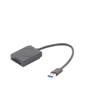 Lector de tarjetas USB-A 3.0 a MicroSD (TF) / SD | 5Gbps | Soporta hasta 2TB | Soporta Windows/Mac OS/Linux/Android | Lectura de Tarjetas Simultánea | No Requiere Controlador | Cable de 15cm.