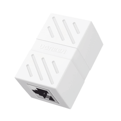 Acoplador (Extensor de Cable Ethernet RJ45 a RJ45) | 1000Mbps | Compatibilidad con Cat7 Cat6A Cat6 Cat5e | Compatible con POE | Ignífugo | ABS | Color Blanco