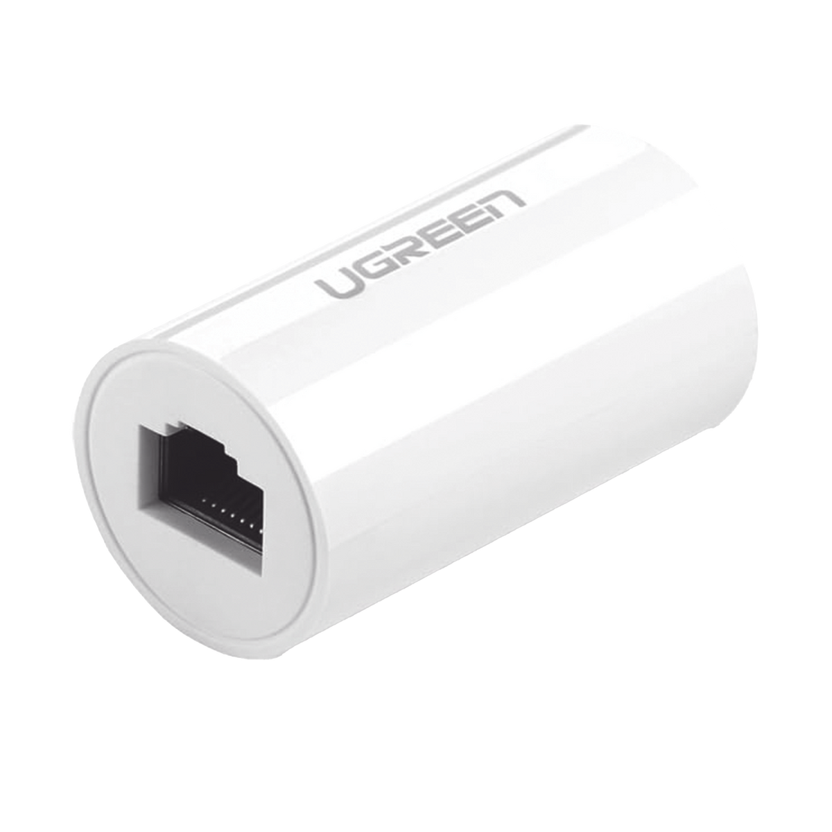 Acoplador y Protector (Extensor de Cable Ethernet RJ45) | 1000Mbps | Compatibilidad con Cat7/Cat6/Cat5e | Compatible con POE | Ignífugo | ABS | Color Blanco