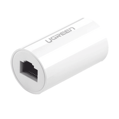 Acoplador y Protector (Extensor de Cable Ethernet RJ45) | 1000Mbps | Compatibilidad con Cat7/Cat6/Cat5e | Compatible con POE | Ignífugo | ABS | Color Blanco