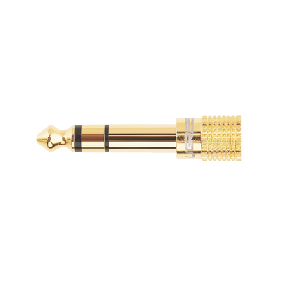 Adaptador (Convertidor) de Audio 3.5mm Hembra a 6.5mm Macho / Plug & Play / Superficie de Rosca Antideslizante / Calidad de sonido sin pérdidas