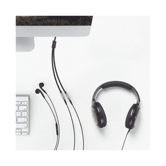 Cable Adaptador/Divisor de Audio de 3.5mm Macho a 2 Terminales de 3.5mm Hembra / 25 cm de Longitud / Cable TPE / Color Negro