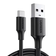 Cable USB-A a USB-C | 1 Metro | Carga y Sincronización de Datos | Carga Rápida 60W | Datos 5 Gbps | QC 3.0/2.0 | FPC | AFC | Protección Integrada | Duradero y Flexible| Caja ABS | Cubierta de TPE | Color Negro.