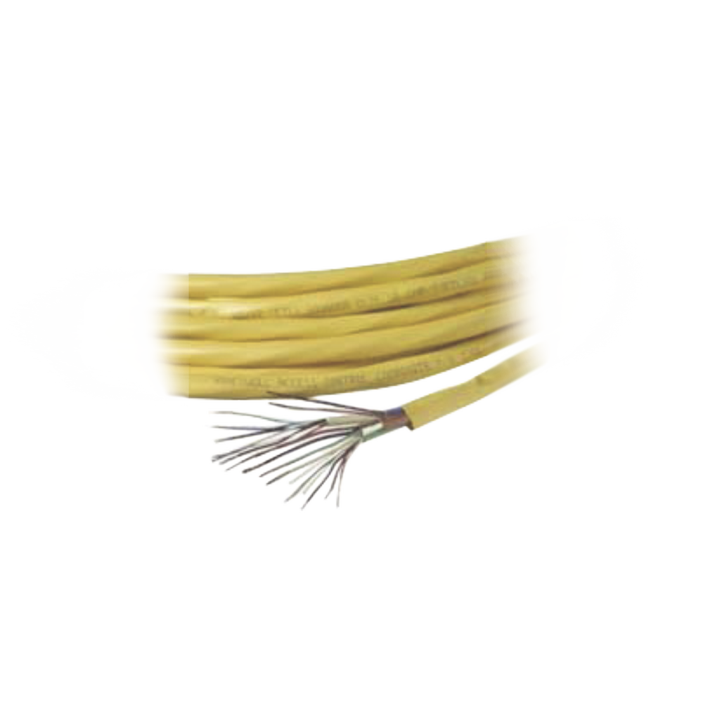 Carrete de Cable de 305 Metros (1000 Pies) / Color Amarillo / Compuesto por  6 x 22 AWG blindado, 4 x 18 AWG, 4 x 22 AWG, y 2 x 22 AWG / Para Aplicaciones en Control de Acceso