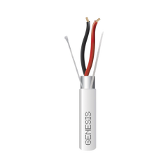 Bobina de 305 Metros (1000 Pies) de Cable 4 x 22 AWG BLINDADO / RISER / Color Blanco / Para Aplicaciones de Audio, Seguridad y Control