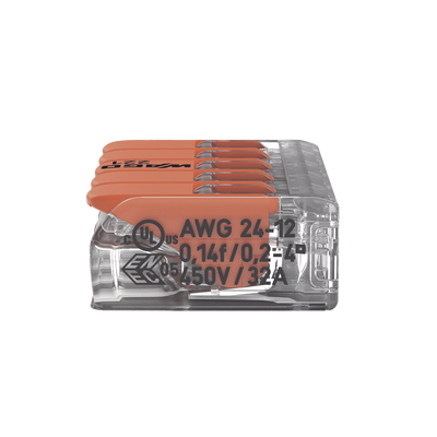 Conector Compacto para 1 Cable de Entrada 4 Cables de Salida / Cables Compatibles 28AWG-12AWG
