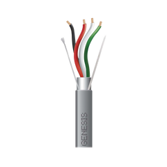 Carrete de 305 Metros / Cable 4 x 18 AWG / Color Gris / Blindado / Riser / Aplicaciones de Audio Control de Acceso y Automatización