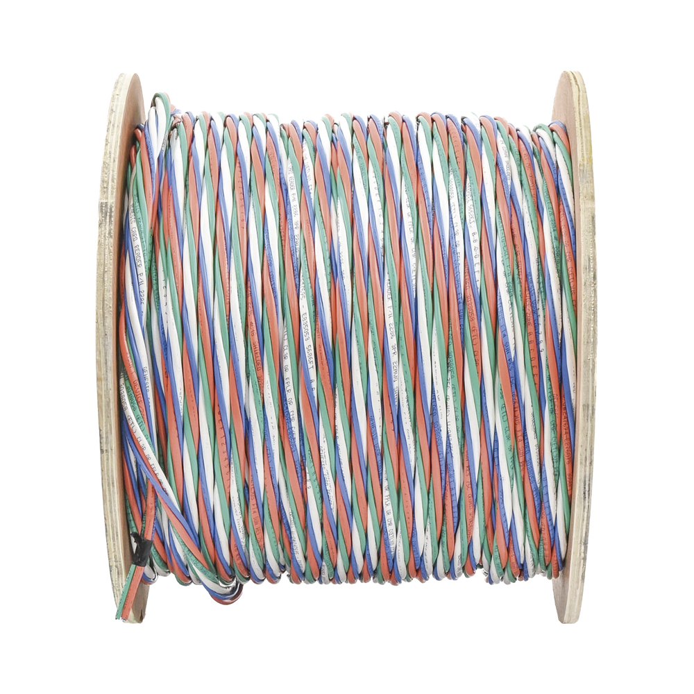 Carrete de 305 Metros (1000 Pies) Cable Múltiple Armado / 4 x 18 AWG SH + 6 x 22 AWG SH + 2 x 22 AWG SH + 4 x 22 AWG SH CMR