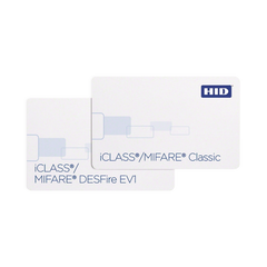 Tarjeta DUAL iClass + Mifare/ PVC Compuesto/ Garantía de por Vida