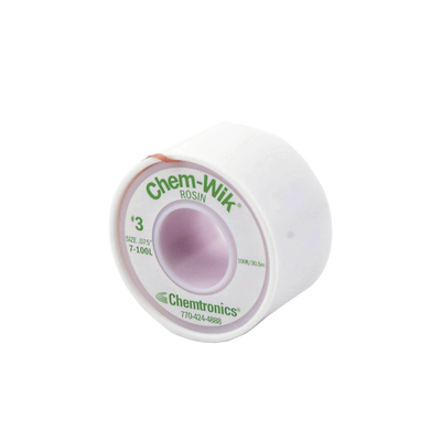 Rollo de Desoldar Chemtronics, 100 ft, 30 mts, 0.075 inches.