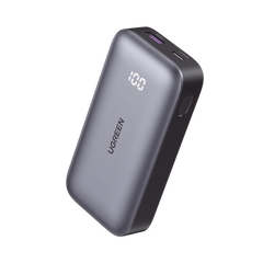 Mini Power Bank 30W  | 10 000 mAh |  2 Puertos PD3.0, USB C+A | Carga Rápida | Pantalla Digital | Compatible con iPhone 16 Pro Max/15/14, MacBook Air, iPad, Galaxy S24 Ultra, | Color Negro.