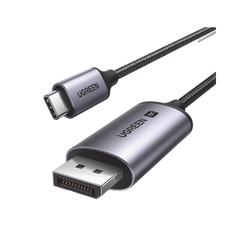 Cable USB-C a DP 1.4 | 3 Metros (9.84 Pies) | Compatible con Thunderbolt 3 & 4 | 8K@60Hz | 4K@240Hz | HDR10+ | eARC | DTS | 3D | ALLM | VRR | | FreeSync G-Sync | Caja de Aluminio | Nylon Trenzado | Conector Niquelado | Blindaje Multicapa