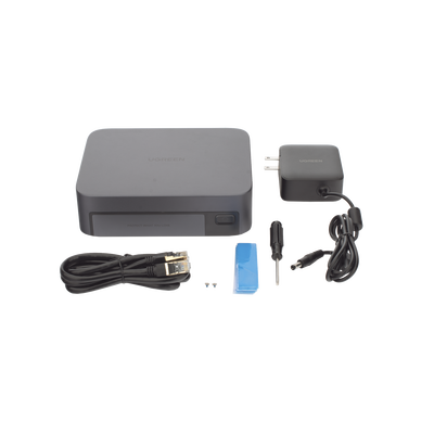 NASync DXP480T Plus | SO UGOS Pro |  Intel X86 12th Gen Intel® Core™ i5 | SSD 128 GB | 4-Bahias (M.2 NVMe) | 8GB DDR5 (Exp. a 32GB) | 4 Puertos Thunderbolt™4 | WiFi | 1*USB3.2 Gen2, 10Gb/s | HDMI 8K.