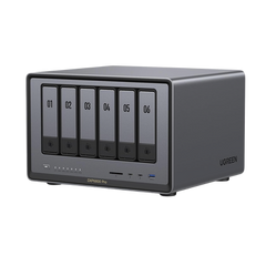 NASync DXP6800 Pro | SO UGOS Pro | Intel® i5 1235u 10-Core™ | 6-Bahias (SATA) Hasta 144TB | 2* M.2 SSD Hasta 16TB | 8GB DDR5 (Exp. a 64GB) | 2 Thunderbolt™4 | 2*10GbE | 1*USB3.2 Gen2 | 2*USB 2.0 | 2*USB 3.2Gen2 | HDMI 2.1 8K | SD 4.0