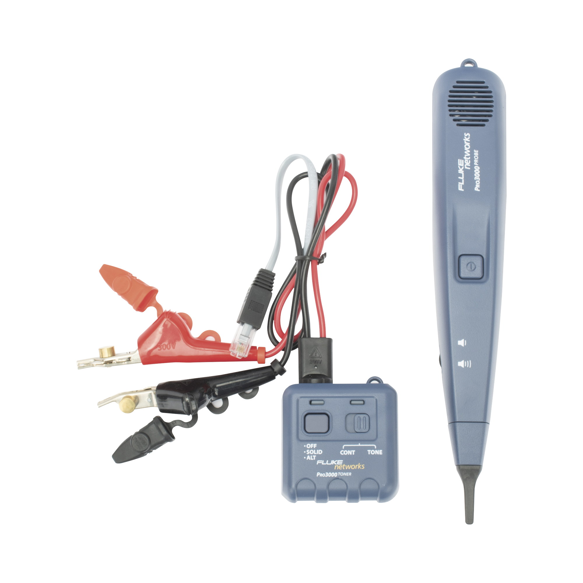 Generador y Sonda (Detector) de Tonos PRO3000, Para Identificación de Señales Analógicas en Cableado Inactivo