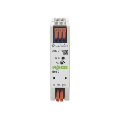 Fuente de alimentación; Eco 2; monofásico; Tensión de salida 24V DC; Corriente de salida 1,25A; DC-OK LED