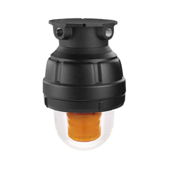 Luz estroboscópica a prueba de explosiones ideal para ambientes peligrosos, 120Vca, ámbar, montaje no incluido