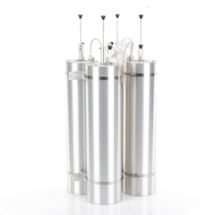 Duplexer Pasa Banda-Rechazo de Banda, 144-174 MHz, 4 Cavidades de 6.625" Diámetro, 500 KHz, 400 Watt, BNC Hembras.