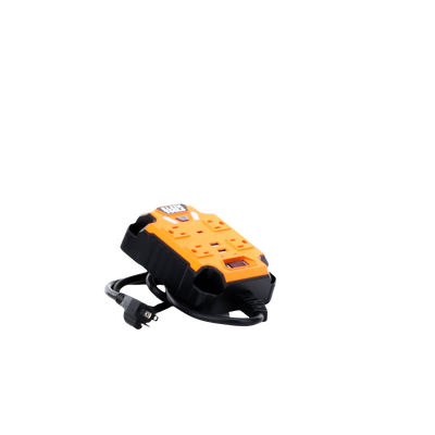 Multicontacto Powerbox 1, con 4 Salidas 120 Vca, 2 USB-A / 1 USB-C, Luces LED Integradas y Soporte Magnético