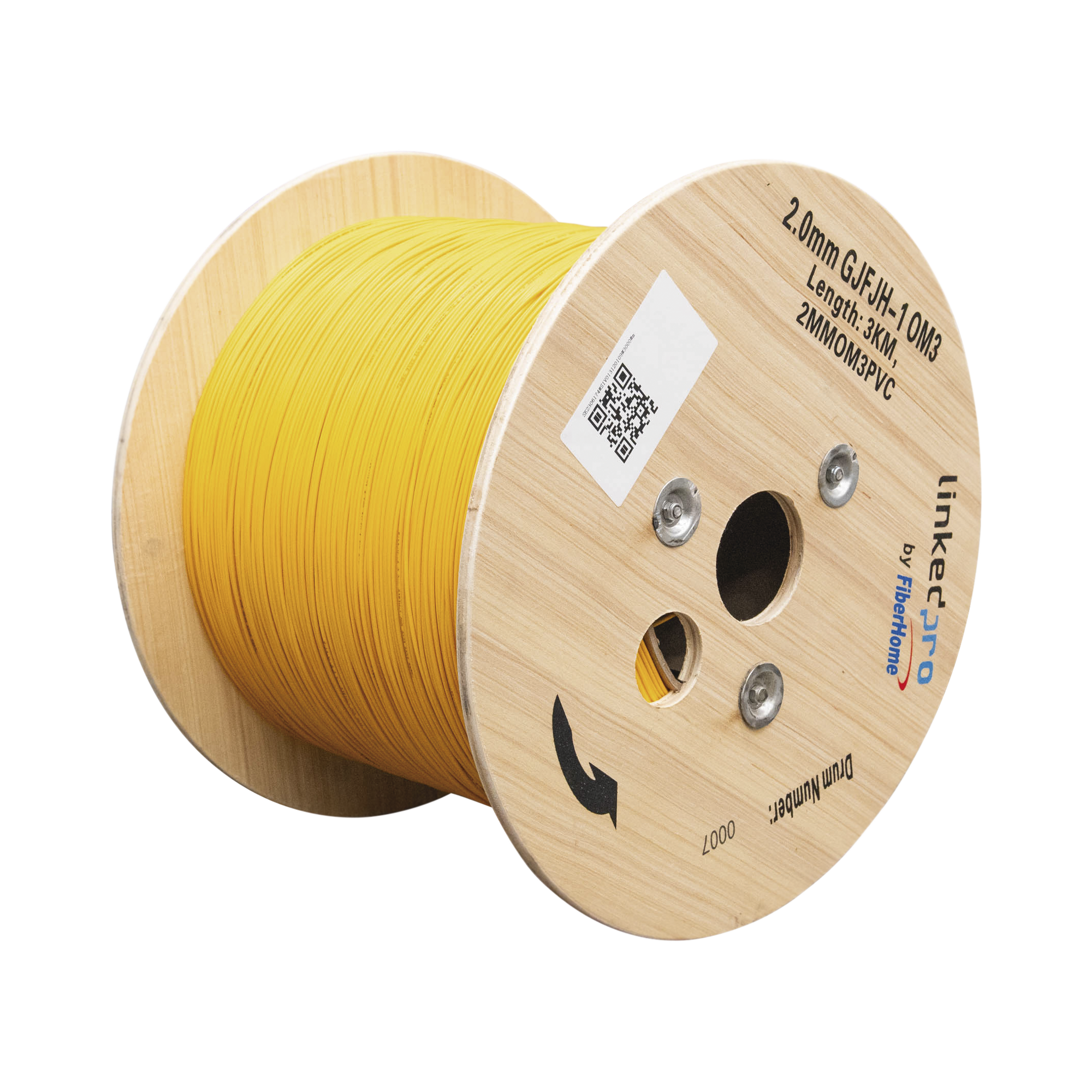Fibra Óptica Multimodo OM3 2 mm Simplex Tight Buffer (900 micras), Precio Por Metro, (Hasta 2000 Metros en un Solo Tramo de Cable)