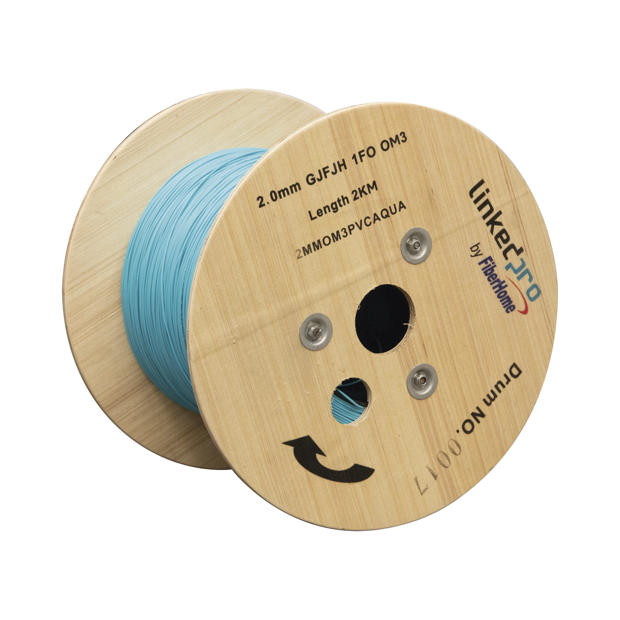 Fibra Óptica Multimodo OM4, 2 mm, Simplex, Tight Buffer (900 micras), Precio Por Metro, (Hasta 2000 Metros en un Solo Tramo de Cable)