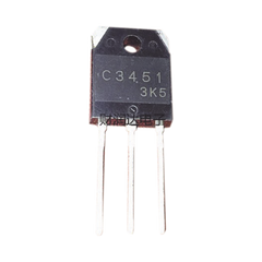 Transistor de Potencia en Silicio tipo NPN, 500 Vc-b, 15 A. 100 Watt, TO-3PA .
