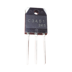 Transistor de Potencia en Silicio tipo NPN, 500 Vc-b, 15 A. 100 Watt, TO-3PA .