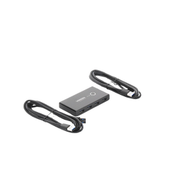 Conmutador USB para Compartir 4 Puertos USB 3.0 a 2 PC Ìs | Cambio Mediante Botón | Incluye Dos Cables USB de 1.5 m | ABS | Permite que 2 Usuarios Compartan 4 Dispositivos Periféricos USB3.0, como una impresora, un escáner, etc.