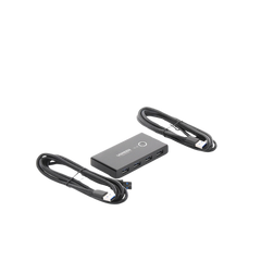 Conmutador USB para Compartir 4 Puertos USB 3.0 a 2 PC ́s | Cambio Mediante Botón | Incluye Dos Cables USB de 1.5 m | ABS | Permite que 2 Usuarios Compartan 4 Dispositivos Periféricos USB3.0, como una impresora, un escáner, etc.