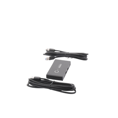 Conmutador USB para Compartir 4 Puertos USB 3.0 a 2 PC ́s | Cambio Mediante Botón | Incluye Dos Cables USB de 1.5 m | ABS | Permite que 2 Usuarios Compartan 4 Dispositivos Periféricos USB3.0, como una impresora, un escáner, etc.
