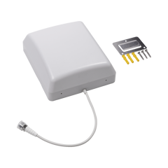 Antena Tipo Panel Multibanda 600-960 MHz/ 1425-4700 MHz. Para interior. Especial para amplificadores y dispositivos celulares Multi-tecnología.