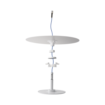Antena Omnidireccional de Bajo Perfil Ultra Delgada con Reflector para Máxima Ganancia de 7dBi. Cubre bandas de celular 5G, 4G, 3G y WiFi de 608 a 2700 MHz.