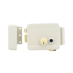 Cerradura Eléctrica / Incluye Llave /Con Botón integrado / Izquierda / Exterior