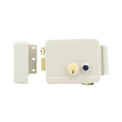 Cerradura Eléctrica / Incluye Llave /Con Botón integrado / Izquierda / Exterior