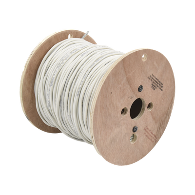 Carrete de 152 Metros de Cable / 2 x 16 AWG / BLINDADO / PLENUM / Color Blanco / Para Aplicaciones de Audio, Seguridad y Control