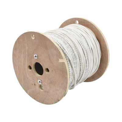 Carrete de 152 Metros de Cable / 2 x 16 AWG / BLINDADO / PLENUM / Color Blanco / Para Aplicaciones de Audio, Seguridad y Control