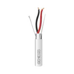 Carrete de 152 Metros de Cable / 2 x 16 AWG / BLINDADO / PLENUM / Color Blanco / Para Aplicaciones de Audio, Seguridad y Control