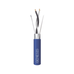 Bobina de 305 Metros / Cable 2 x 22 AWG / Color Azul / Blindado / Plenum / Trenzado para Aplicaciones de Transmisión de Datos a Alta Velocidad para Automatización, EIA-485, BACnet y otros Sistemas de Comunicación