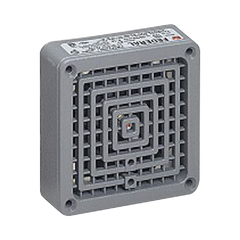 Bocina Vibratone® 350 con placa de ajuste, listado UL y cUL, 120 Vca, color gris