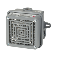 Bocina Vibratone® para exteriores de 100 a 110 dB listado por UL y cUL, 120 VCA, color Gris
