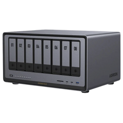 NASync DXP8800 Plus | SO UGOS Pro |  Intel X86 12th Gen Intel® Core™ i5 | SSD 128 GB | 8-Bahias (SATA) | 8GB DDR5 (Exp. a 32GB) | 2* M.2 SSD | 4 Puertos Thunderbolt™4 | WiFi | 1*USB3.2 Gen2, 10Gb/s | HDMI 8k.