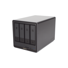 NAS UGREEN NASync DXP4800 Plus / Procesador Intel Pentium Gold 8505 5 Núcleos / 4 Bahías SATA + 2 M.2 NVMe PCIe 4.0 / 8GB DDR5 Expandible a 64GB / 10GbE + 2.5GbE / USB 3.2 Gen 2 Tipo C / HDMI 4K / Sistema Almacenamiento Conectado Red